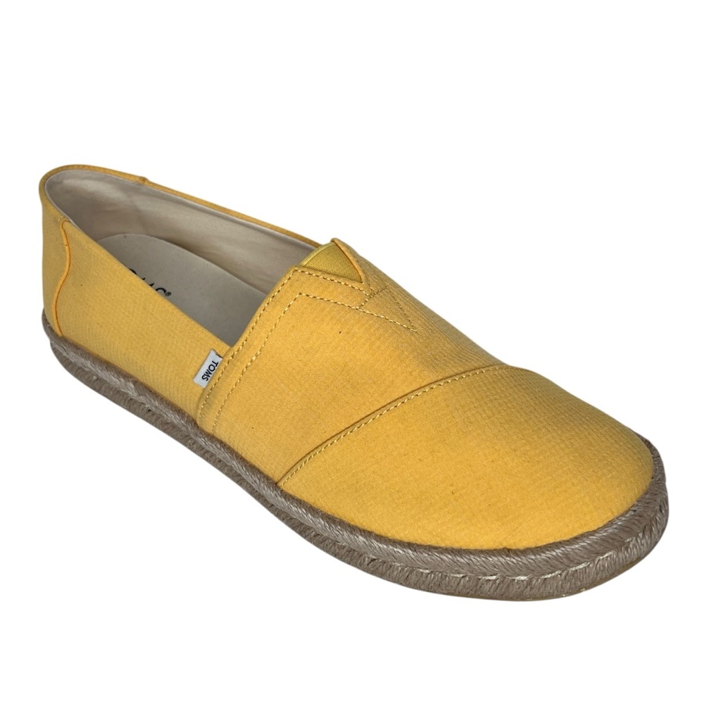 TOMS Women's Alpargata Rope Golden Yellow Slip On Espadrille Flats Shoes Size 10